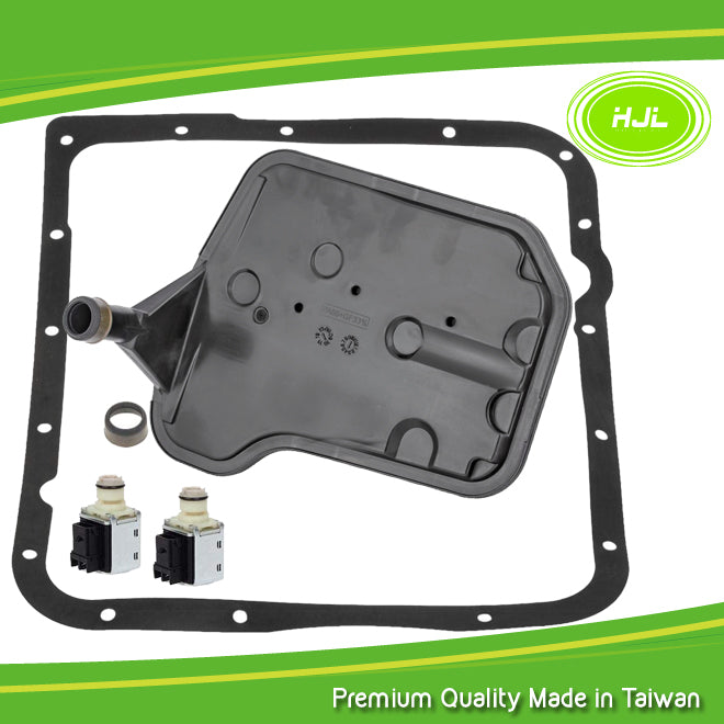 4L60E GMC CHEVY Transmission Filter Pan Gasket Kit+2 PCS Shift Solenoi HJL Autoparts