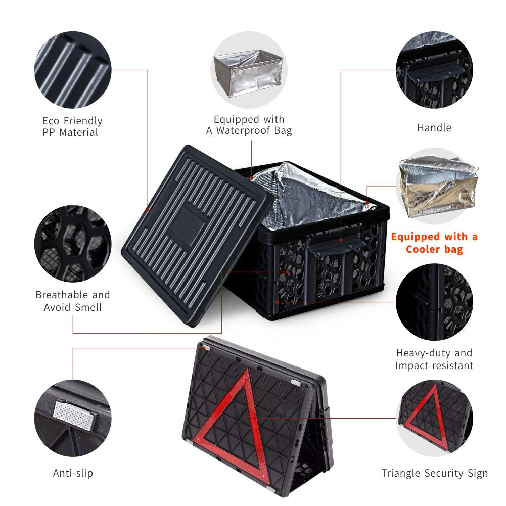 Car Trunk Organizer Box+Cooler&Waterproof Bag Collapsible – HJL Autoparts