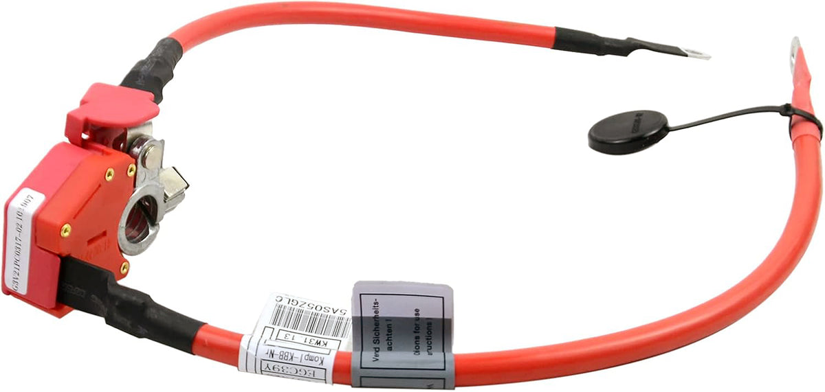 Câble De Batterie Positif Pour BMW Série 3/4 (F30, F32, Etc.) - Rouge, Référence 61126834543 / 9214506 - Garantie 2 Ans