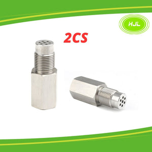 2PCS Oxygen O2 Lambda Sensor Spacer Adapter Plug Catalytic Converter Check Fix CEL M18 x 1.5 Thread Stepped Style Oxygen Sensor - #CUSHN-44109