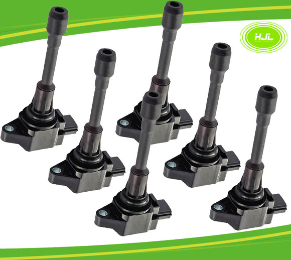 Ignition Coil Pack of 6 Replacement for Infiniti FX35 FX37 M37 Q70 QX70 5.0 5.6L VK50VE VK56DE 2009-19 - #49168-73106