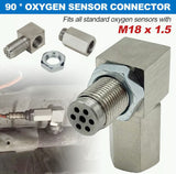 90° Car Oxygen Sensor Connector Fault Light Shield Head Connector CEL Plug Repair Check Engine Light Converter M18X1.5 Mini Catalytic Converter (SKU# CUSHN-44110)