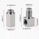 90° Car Oxygen Sensor Connector Fault Light Shield Head Connector CEL Plug Repair Check Engine Light Converter M18X1.5 Mini Catalytic Converter (SKU# CUSHN-44110)