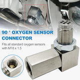 90° Car Oxygen Sensor Connector Fault Light Shield Head Connector CEL Plug Repair Check Engine Light Converter M18X1.5 Mini Catalytic Converter (SKU# CUSHN-44110)