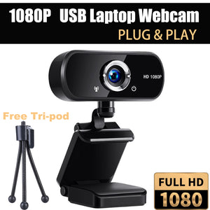 1080P Webcam Full HD USB 2.0 For PC Desktop Laptop Web Camera with Microphone - #MOBIL-45104