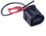 Genuine 2 Pin Fog Light Lamp Wiring Plug Pigtail Replacement For Audi VW Skoda 1J0973722 - #24928-47101