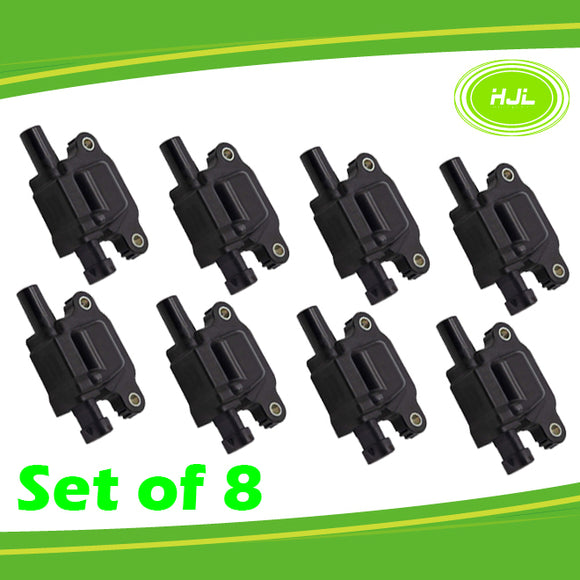 Set of 8 Ignition Coils Replacement for BUICK CADILLAC CTS CHEVROLET CAMARO GMC SIERRA HUMMER H2 ISUZU PONTIAC G8 12570616 12611424 - #37616-73108