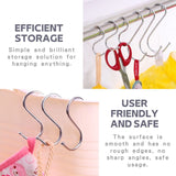 12PCS S Shaped Hanging Hooks, Stainless Steel Hooks, S Hooks Connectors Stainless Steel Round S Shaped Hooks - #HOOKI-00212