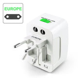 Universal Travel Adapter Worldwide Power Plug Wall AC Adaptor with 2 x USB Ouput - #AD-W001