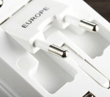 Universal Travel Adapter Worldwide Power Plug Wall AC Adaptor with 2 x USB Ouput - #AD-W001