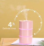 Multi Function Led Air Humidifier Aroma Diffuser Cute Oil Drum w/USB Light & Fan - #ASSRY-70600