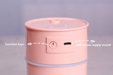 Multi Function Led Air Humidifier Aroma Diffuser Cute Oil Drum w/USB Light & Fan - #ASSRY-70600