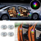 4 PCS Car Door Warning Light 5 LED Wireless Safety Anti collision Alarm Lamp - #ASSRY-73664