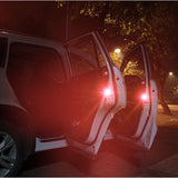 4 PCS Car Door Warning Light 5 LED Wireless Safety Anti collision Alarm Lamp - #ASSRY-73664