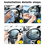 2PCS Car Anti Fog Coating Rainproof Rear View Mirror Waterproof Protective Film - #ASSRY-81020