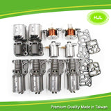 10pcs 0B5 DL501 7-Speed Transmission Solenoids Compatible with 2008 2009 2010 2011 Audi A4 A5 A6 A7 Q5 (Remanufactured) - #HJ-24012-SLD