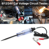 6/12/24V Car Voltage Circuit Tester System Long Probe Continuity Test Light Pen - #FUSEO-70171