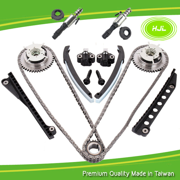 5.4L Ford Lincoln Triton Timing Chain Kit+Phasers+VVT Valves+Gaskets - #HJ-04160-VS