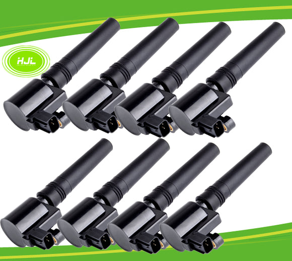 Set of 8 Ignition Coil Replacement for Jaguar S-Type 4.0 Lincoln LS 3.9 V8 AJ81373 2W4E12A366BE - #04193-73108