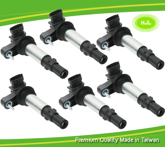 6PCS Set Ignition Coil For Saab 9-3 2.8T V6 Turbo YS3F B284 12629037 2005-15 - #92005-73106