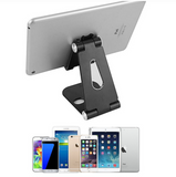 Foldable Smart Phone/Tablet (3-10”)Stand Aluminum alloy Angle-Adjustable-Silver - #MOBIL-91973