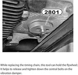 Flex Plate Lock Tool Flywheel Holder 2801 Replacement for BMW Engine N20 N26 83302222742 - #TOKIT-02226-Y