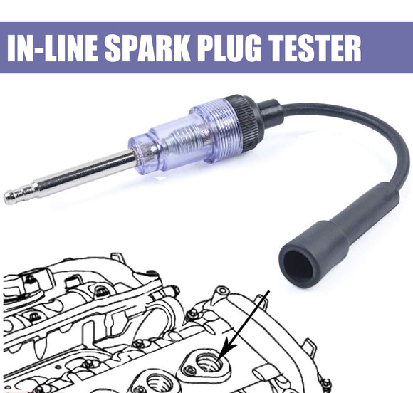 In Line Spark Plug Pick Up Coil Tester Ignition Diagnostic Auto Engine Test Tool - #TOKIT-99732