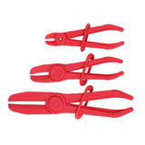 3Pcs Flexible Fuel Oil Water Hose Clamp Pliers Pinch Off Set For Brakes Radiator - #TOKIT-99803