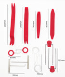 12PCS Plastic Car Radio Door Clip Panel Trim Dash Audio Removal Pry Tool Set-Red - #TOKIT-99812R