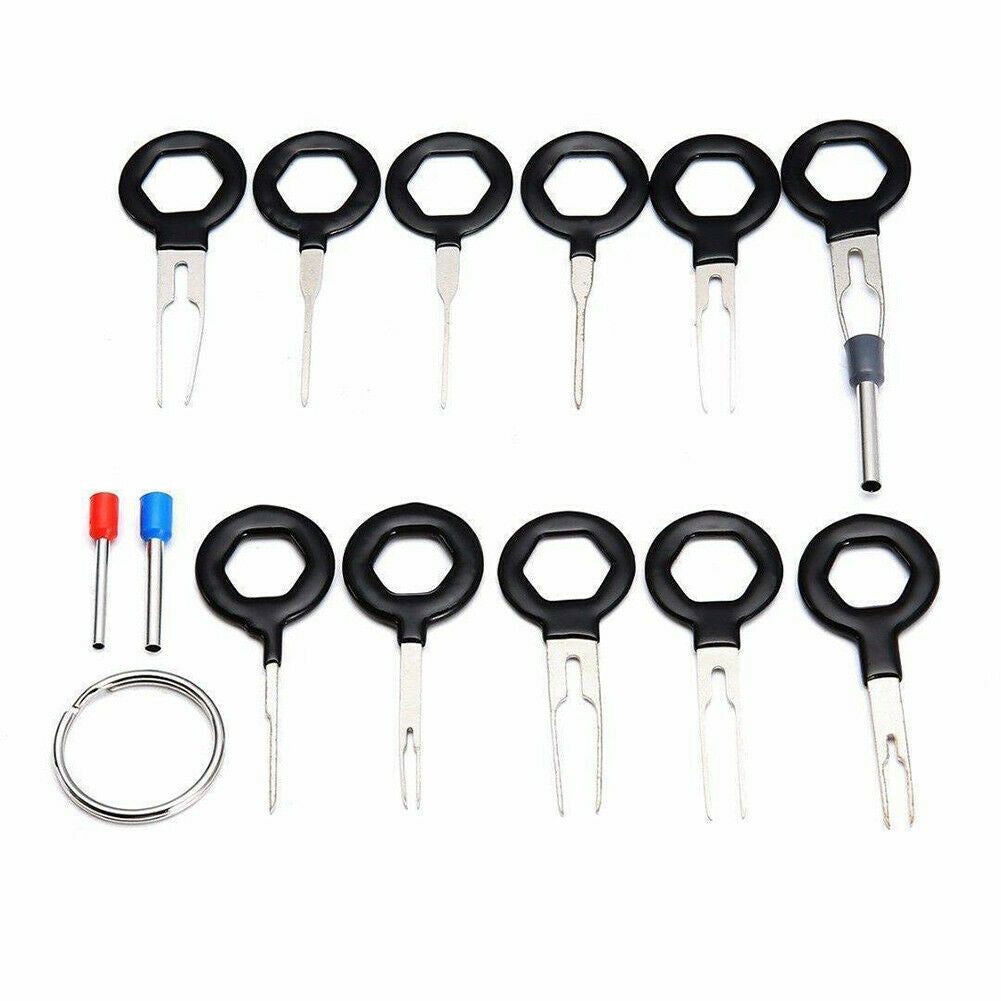 Swpeet 21pcs Auto Terminals Removal Key Tool with Automotive Weatherpack  Terminal Crimp Tool Perfect for Most Terminal Wiring Harness Crimp and