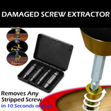 Damaged Screw Remover Extractor Easily Remove Stripped Damaged Screws Set of 4 - #TOKIT-99854