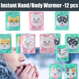 12 Packs Warmer Long Lasting 8-Hour Air Activated Instant Heating Cute animals