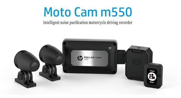 HP motorcycle dash cam HD1080P dual 136° lens Wifi waterproof dash cam motorbike - #M550