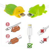 12PCS Cable Bites Animals Phone Cable Protector Cord Cute Animal Phone Accessory Protects Cable Accessory - #MOBIL-21120