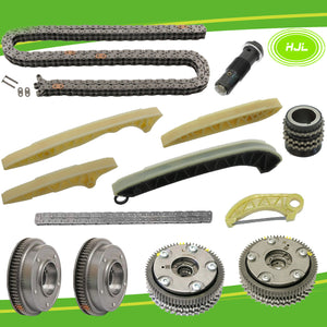 Timing Chain Kit w/Oil Pump Drive Chain+ 4 VVT Gears For Mercedes-Benz M272 M273 - #HJ-32072-FV