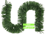 Christmas artificial pine garland outdoor 36ft & 100 LED lights string - #XMAST-10011